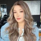 JBEXTENSION TERESA LONG MONO Full Monofilament Wig 24 Inches Wave Hazelnut Full Mono Lace Glueless with Anti-slip Silicone Strips Wig TERESA LONG MONO - HAZELNUT【BENDY EAR TABS】