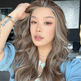 JBEXTENSION TERESA LONG MONO Full Monofilament Wig 24 Inches Wave Hazelnut Full Mono Lace Glueless with Anti-slip Silicone Strips Wig TERESA LONG MONO - HAZELNUT【BENDY EAR TABS】