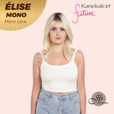 JBEXTENSION ÉLISE MONO Full Monofilament Wig 16 Inches Dirty Blonde With Dark Root Curly Mono Lace Glueless Wig Élise Mono