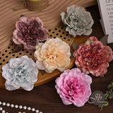 JBextension Hair Flower Clips Women Girls Boho Hair Barrettes Pink Accessories Floral Rose Bride Headpiece Spring Wedding Festival 1 Pcs