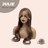 JBEXTENSION 25 Inches Mocha Copper Wig with Bangs JULIE MOCHA COPPER
