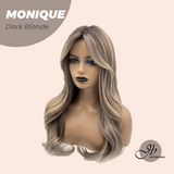JBEXTENSION 23 Inches Dark Blonde Wig with Bangs MONIQUE DARK BLONDE