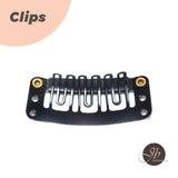 JBextension 10 PCS 6-Teeth U-Shape Snap Clips for Hair Extensions - 3.3cm/1.3inch 10 PCS