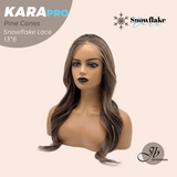JBEXTENSION 23 Inches Pine Cones Pre-Cut 13X6 Free Part Snowflake Lace Frontlace Glueless Wig KARA PRO - PINE CONES【BENDY EAR TABS】