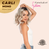 [PRE-ORDER] JBEXTENSION CARLI MONO Monofilament Handmade Wig 6X5 Full Monofilament Hand Tied Top Wig 14 Inches Mix Blonde Wave Mono Lace Wig With Anti-slip Silicone Strips Glueless Wig CARLI MONO