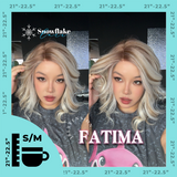 [PRE-ORDER] JBEXTENSION 12 Inches Blonde Curly Pre-Cut Side Part Snowflake Lace Frontlace Glueless Wig FATIMA SNOWFLAKE【BENDY EAR TABS】