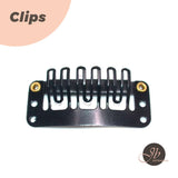 JBextension 10 PCS 6-Teeth U-Shape Snap Clips for Hair Extensions - 3.3cm/1.3inch 10 PCS