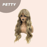 JBEXTENSION 25 Inches Body Wave Mix Blonde Fashion Wig With Bangs PETTY