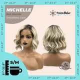 JBEXTENSION 10 Inches Bali Blonde Pre-Cut Side Part Snowflake Lace Frontlace Glueless Wig MICHELLE BALI BLONDE【BENDY EAR TABS】