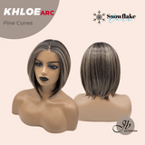 JBEXTENSION 12 Inches Bob Cut Pine Cones Pre-Cut Arc Snowflake Lace Frontlace Glueless Wig KHLOE ARC - PINE CONES【BENDY EAR TABS】