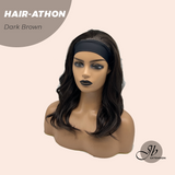 JBEXTENSION 18 Inches Curly Dark Brown Headband Wig HAIR-ATHON - DARK BROWN