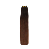 JBextension Weft Hair Extensions Human Hair 20 inch 100g Sew in Hair Extensions Real Human Hair Natural Hand Tied Sew in Extensions for Women Doublde Weft Long Straight