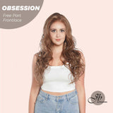 [PRE-ORDER] JBEXTENSION 24 Inches Brown With Highlight Wave Free Part Frontlace Glueless Wig OBSESSION