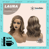 [PRE-ORDER] JBEXTENSION 14 Inches Hazelnut Pre-Cut Side Part Snowflake Lace Frontlace Glueless Wig LAURA SNOWFLAKE HAZELNUT【BENDY EAR TABS】