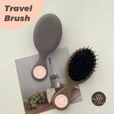 JBextension Travel Brush 1 Pcs Wet Brush Detangling Brush, Mini Detangler Brush - Wet & Dry Tangle-Free Hair Brush for Women & Men - No Tangle Soft & Flexible Bristles for Straight, Curly, & Thick Hair