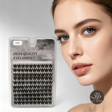 JBEXTENSION 100 Clusters 12MM DIY Segmented False Eyelashes, Fluffy Cat-Eye Individual Lashes, Natural Look Mixed Length Synthetic Eyelashes Extensions, Reusable Soft Cluster Lashes for Daily Party Wedding Makeup