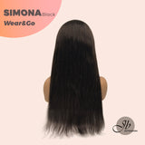 JBEXTENSION 18 Inch | 24 Inch 5X5 Wear&Go Pre-plucked Tiny Knots Straight Glueless HD Lace Real Human Hair Natural Black Brown Wig SIMONA WEAR&GO