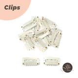 JBextension 10 PCS 6-Teeth U-Shape Snap Clips for Hair Extensions - 3.3cm/1.3inch 10 PCS