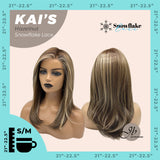 [PRE-ORDER] JBEXTENSION 18 Inches Hazelnut Blonde Highlight Pre-Cut Snowflake Lace Frontlace Glueless Wig KAI'S HAZELNUT【PERMATEASE】【BENDY EAR TABS】