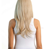 JBEXTENSION 24 Inches Light Blonde Women Wig With Bangs AISHA