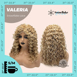 JBEXTENSION 18 Inches Deep Curly Raw Sugar Blonde Pre-Cut Snowflake Lace Frontlace Glueless Wig VALERIA【PERMATEASE】
