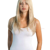 JBEXTENSION 24 Inches Light Blonde Women Wig With Bangs AISHA