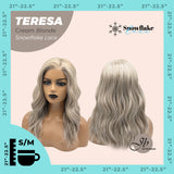 JBEXTENSION 18 Inches Cream Blonde Pre-Cut Snowflake Lace Frontlace Glueless Wig TERESA CREAM BLONDE【PERMATEASE】【BENDY EAR TABS】