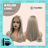 JBEXTENSION 18 Inches Cream Blonde Pre-Cut Snowflake Lace Frontlace Glueless Wig KHLOE LONG CREAM BLONDE【PERMATEASE】【BENDY EAR TABS】