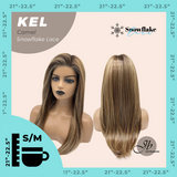 [PRE-ORDER] JBEXTENSION 22 Inches Camel Pre-Cut Snowflake Lace Frontlace Glueless Wig KEL CAMEL【PERMATEASE】【BENDY EAR TABS】- S/M