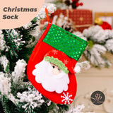 JBextension Christmas Stockings for Christmas Fireplace Hanging Stocking Tree Ornaments Gift Bag Candy Container Small Socks for Family Xmas Party Decorations 1 Pcs