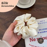 JBextension Softer Than Silk Scrunchies for Hair | Satin Scrunchies for Girls & Stylish Satin Hair Ties for Women | Cute Satin Hair Scrunchies for Styling