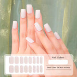 JBextension Semi Cured Gel Nail Strips - Works with Any UV Nail Lamps, Salon-Quality, Long Lasting, Easy to Apply Remove