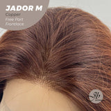 [PRE-ORDER] JBEXTENSION 20 Inches Copper Curly Lace Front Wig.Pre Plucked 13*4 HD Transparent Lace Frontal Handmade Futura Fiber Swiss Lace Synthetic Fiber Wig JADOR M COPPER