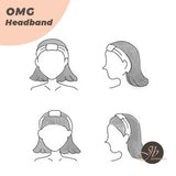 JBextension OMG headbands for women-girls, Makeup headband, Non slip face wash, hair band accessory