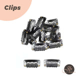 JBextension 10 PCS 6-Teeth U-Shape Snap Clips for Hair Extensions - 3.3cm/1.3inch 10 PCS