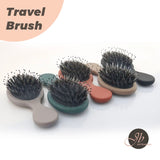 JBextension Travel Brush 1 Pcs Wet Brush Detangling Brush, Mini Detangler Brush - Wet & Dry Tangle-Free Hair Brush for Women & Men - No Tangle Soft & Flexible Bristles for Straight, Curly, & Thick Hair