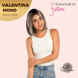 JBEXTENSION VALENTINA MONO Full Monofilament Wig 12 Inches Ombre Brown Full Mono Lace Glueless Wig VALENTINA MONO