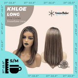 JBEXTENSION 18 Inches Pine Cones Pre-Cut Snowflake Lace Frontlace Glueless Wig KHLOE LONG PINE CONES【PERMATEASE】【BENDY EAR TABS】