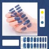 JBextension Semi Cured Gel Nail Strips - Works with Any UV Nail Lamps, Salon-Quality, Long Lasting, Easy to Apply Remove