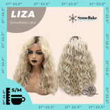 Get the Influencer Look with JBEXTENSION 19 Inches Deep Curly Blonde Pre-Cut Snowflake Lace Frontlace Glueless Wig LIZA SNOWFLAKE【PERMATEASE】【BENDY EAR TABS】