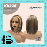 [PRE-ORDER] JBEXTENSION 12 Inches Bob Cut Bright Hazelnut Pre-Cut Snowflake Lace Frontlace Glueless Wig KHLOE BRIGHT HAZELNUT【PERMATEASE】【BENDY EAR TABS】
