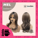 JBEXTENSION 20 Inches Pine Cones Curly Pre-Cut Snowflake Lace Frontlace Glueless Wig MEL PINE CONES【PERMATEASE】【BENDY EAR TABS】- M/L