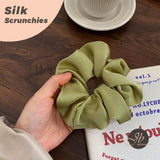 JBextension Softer Than Silk Scrunchies for Hair | Satin Scrunchies for Girls & Stylish Satin Hair Ties for Women | Cute Satin Hair Scrunchies for Styling