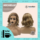 JBEXTENSION 10 Inches Cream Caramel Pre-Cut Side Part Snowflake Lace Frontlace Glueless Wig MICHELLE CREAM CARAMEL【BENDY EAR TABS】
