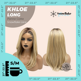 JBEXTENSION 18 Inches Panna Cotta Pre-Cut Snowflake Lace Frontlace Glueless Wig KHLOE LONG PANNA COTTA【PERMATEASE】【BENDY EAR TABS】