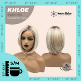 [PRE-ORDER] JBEXTENSION 12 Inches Bob Cut Butter Milk Pre-Cut Snowflake Lace Frontlace Glueless Wig KHLOE BUTTER MILK【PERMATEASE】【BENDY EAR TABS】