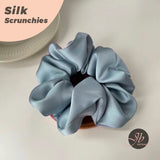 JBextension Softer Than Silk Scrunchies for Hair | Satin Scrunchies for Girls & Stylish Satin Hair Ties for Women | Cute Satin Hair Scrunchies for Styling