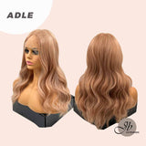 JBEXTENSION 22 Inches Light Peach Color Body Wave Women Frontlace Wig ADLE