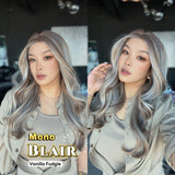 JBEXTENSION BLAIR MONO Monofilament Handmade Wig 6X5 Full Monofilament Hand Tied Top Wig 24 Inches Vanilla Fudgie Mono Lace Wig with Anti-slip Silicone Strips Glueless Wig BLAIR MONO - VANILLA FUDGIE【BENDY EAR TABS】