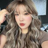 JBEXTENSION 22 Inches Scalpiana Biscuit Blonde 3.5X4 Hard Silky Top Natural Scalp Effect Women Wig with Bangs CLAIRE SILKY TOP - BISCUIT BLONDE